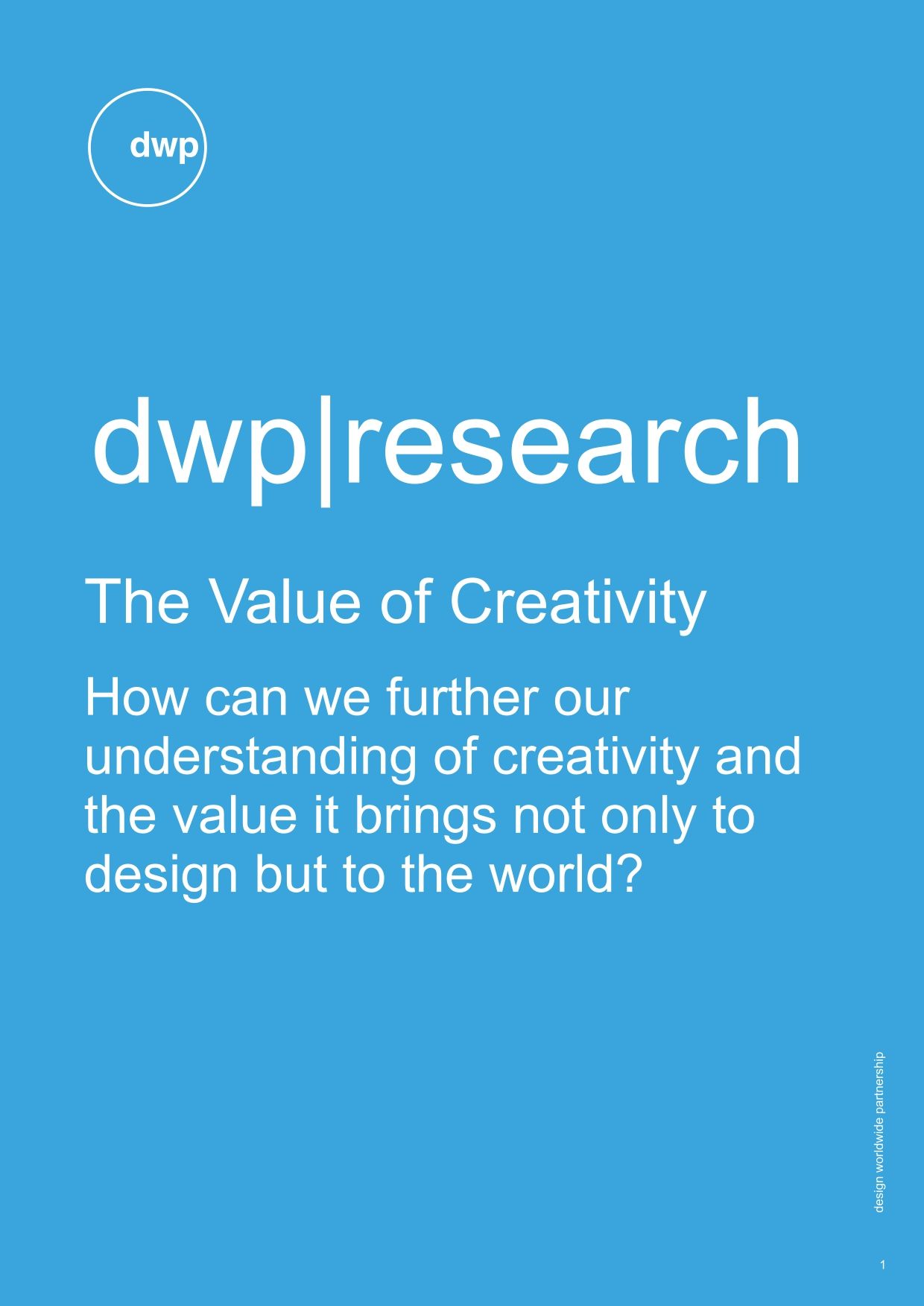 dwp|research: The Value of Creativity